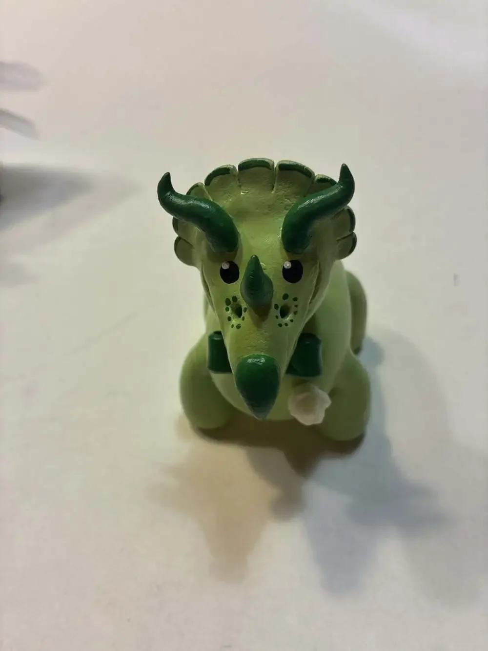 PerlillaPets Handmade Triceratops Wedding Cake Topper Set